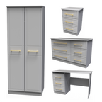 Faye Grey Matt Bedroom Set 7