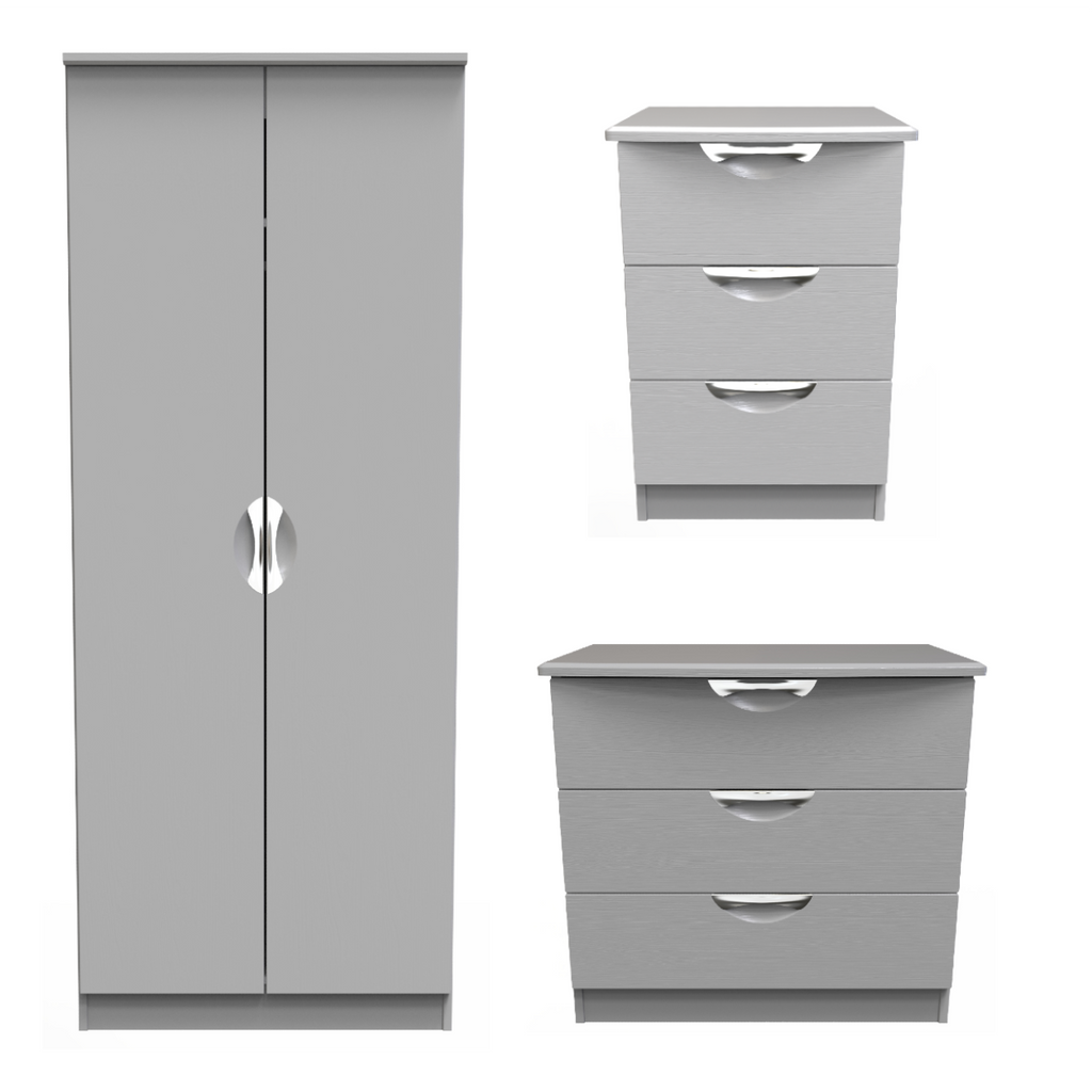 Flora Grey Ash Bedroom Set 1