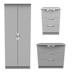 Flora Grey Ash Bedroom Set 1