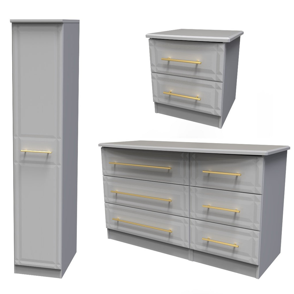 Faye Grey Ash Bedroom Set 3