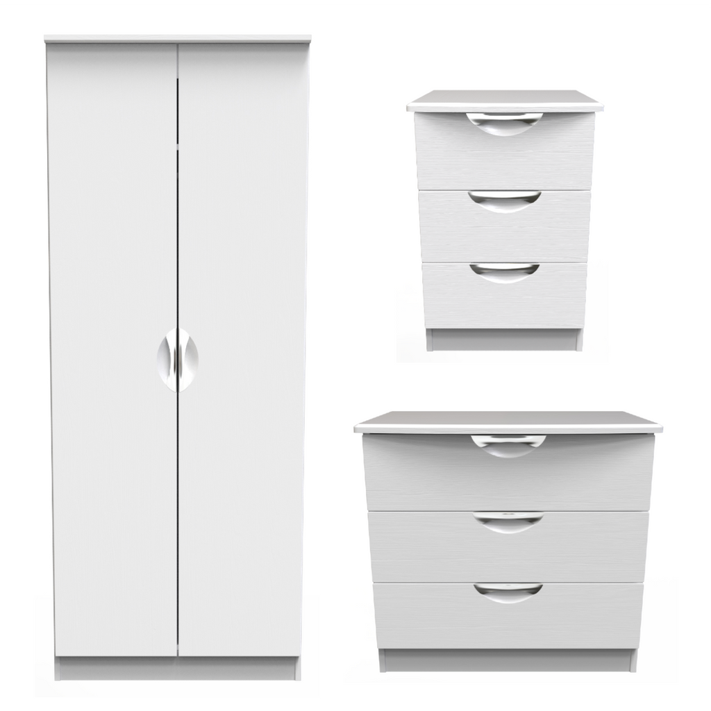 Flora White Ash Bedroom Set 1