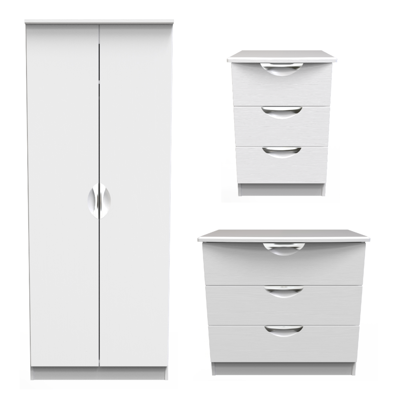 Flora White Ash Bedroom Set 1