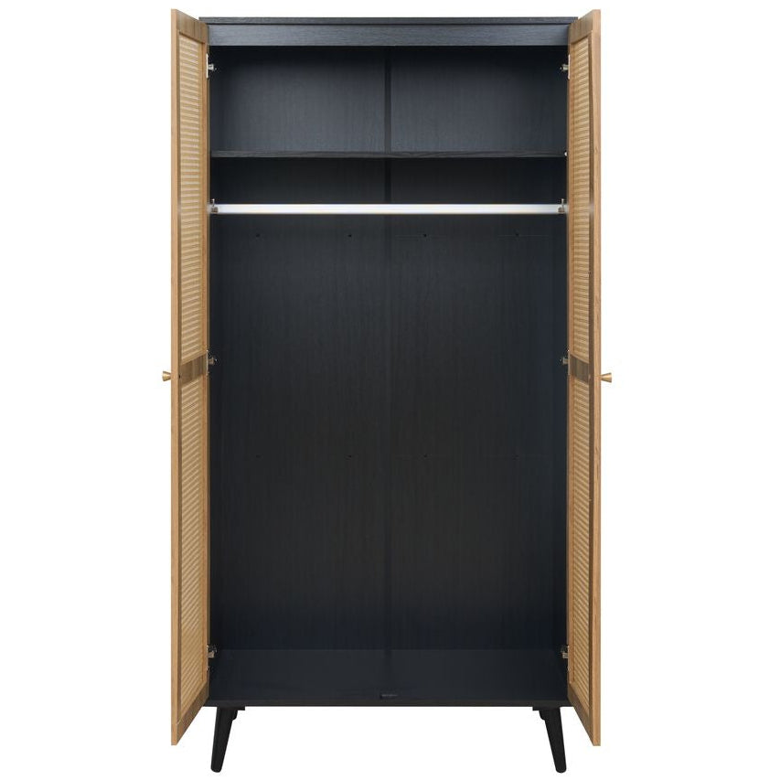 Manila Rattan 2 Door Double Wardrobe