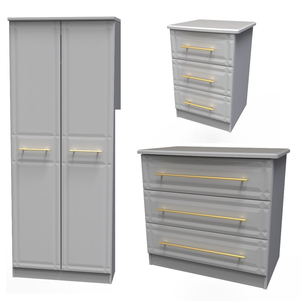 Faye Grey Ash Bedroom Set 1