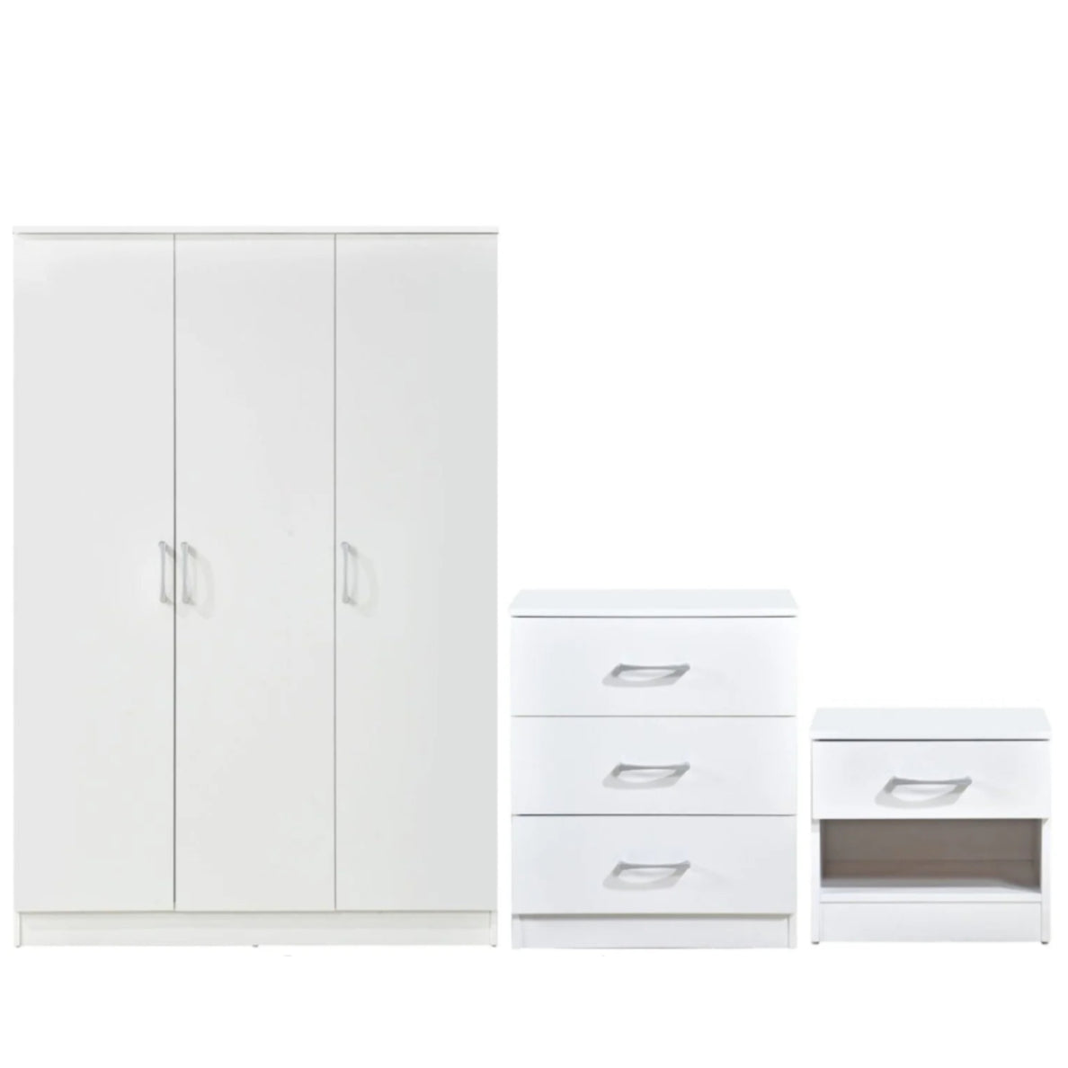 Highbury 3 Piece Bedroom Set With 3 Door Triple Wardrobe