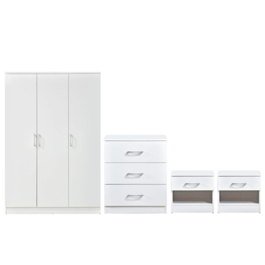Highbury 4 Piece Bedroom Set With 3 Door Triple Wardrobe