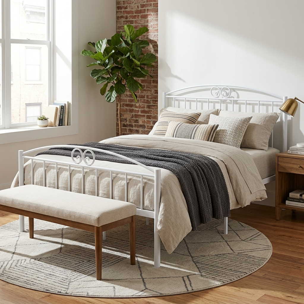 Holly Wrought Iron Bed Frame