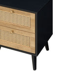 Manila Rattan 2 Door Wardrobe 3 Piece Bedroom Set