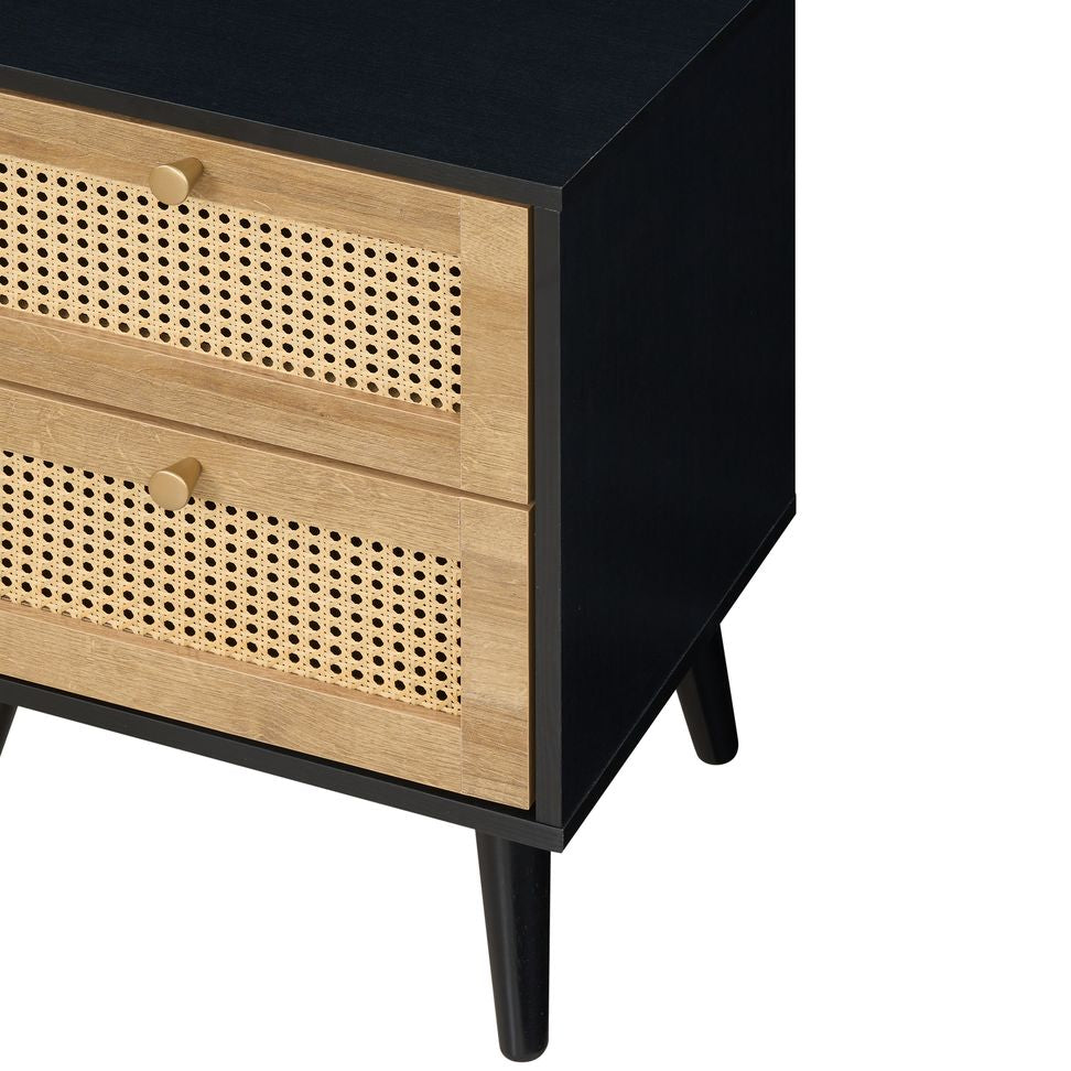 Manila Rattan 2 Door Wardrobe 3 Piece Bedroom Set