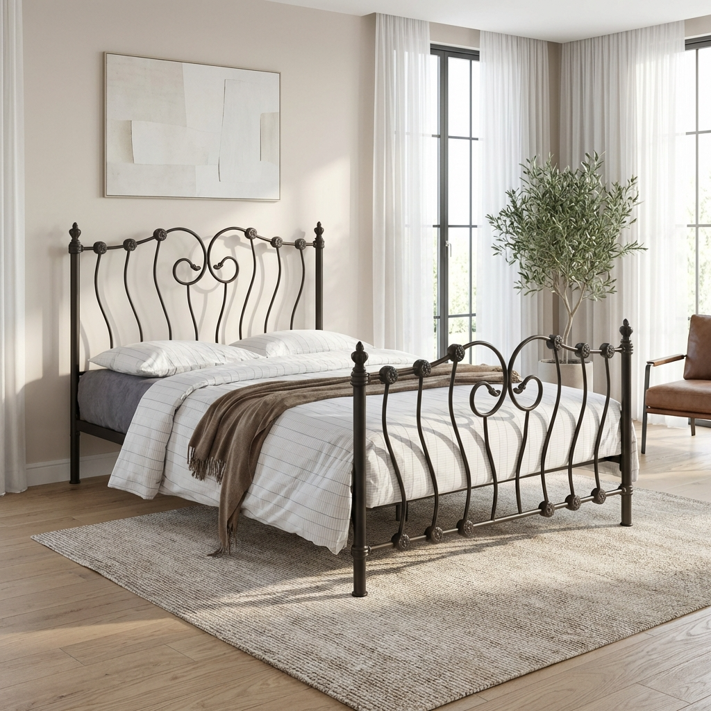 Inova Metal High Foot End Bed Frame