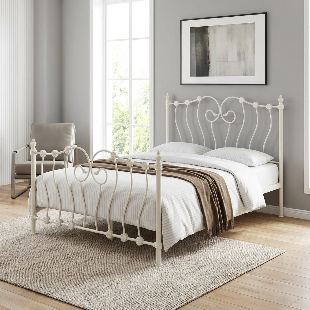 Inova Metal High Foot End Bed Frame