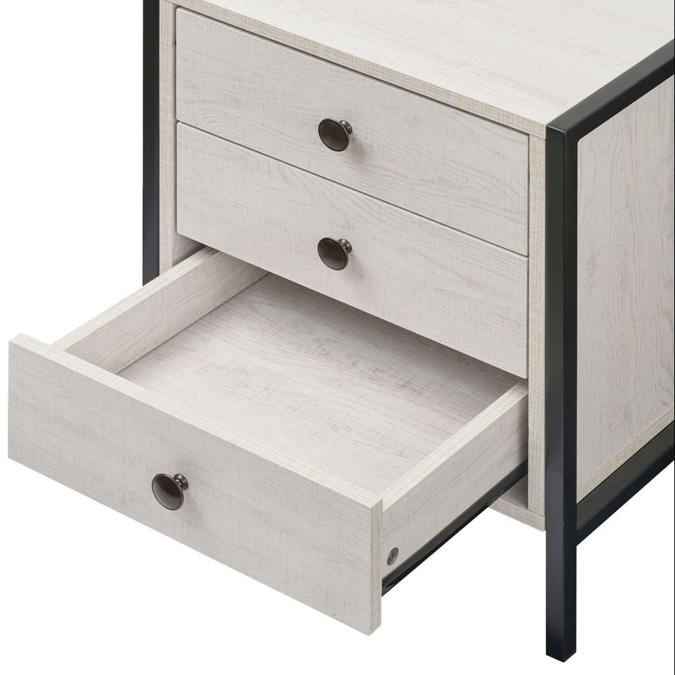 Alva 3 Drawer Bedside Table