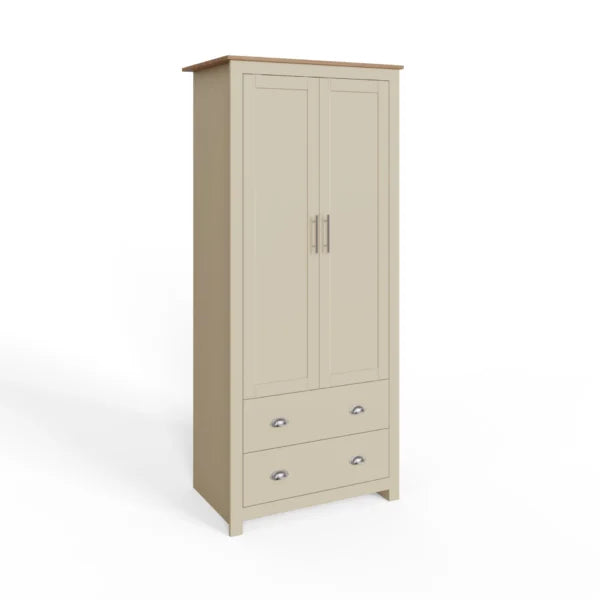 Lancaster 2 Door 2 Drawer Double Wardrobe