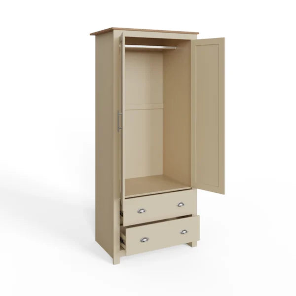 Lancaster 2 Door 2 Drawer Double Wardrobe