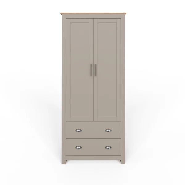 Lancaster 2 Door 2 Drawer Double Wardrobe