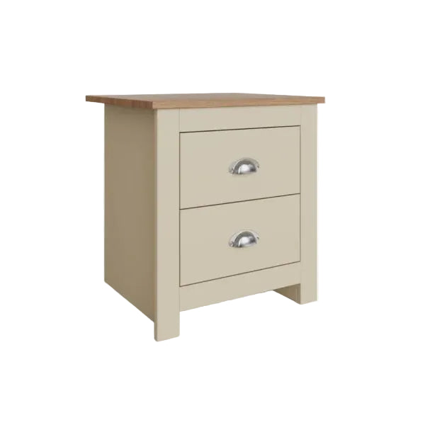 Lancaster 2 Drawer Bedside Table