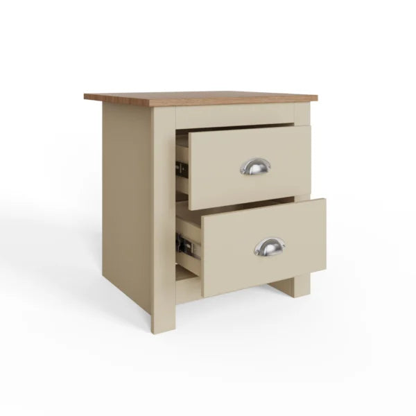 Lancaster 2 Drawer Bedside Table