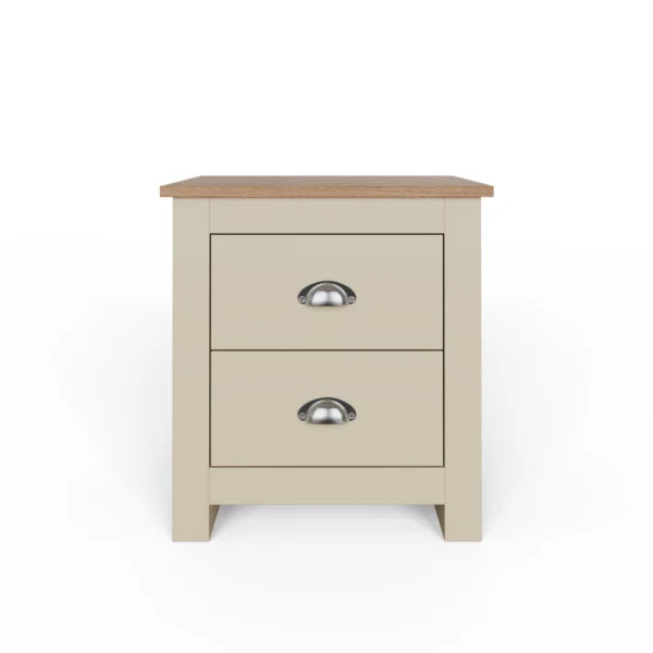 Lancaster 2 Drawer Bedside Table