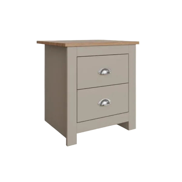 Lancaster 2 Drawer Bedside Table