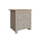 Lancaster 2 Drawer Bedside Table