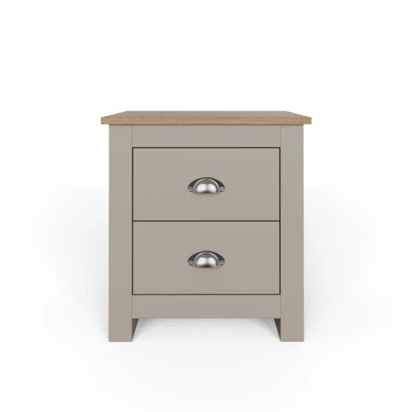 Lancaster 2 Drawer Bedside Table