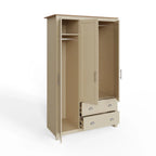 Lancaster 3 Door 2 Drawer Triple Wardrobe