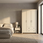 Lancaster 3 Door 2 Drawer Triple Wardrobe