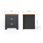 Lancaster 2 Door Wardrobe 3 Piece Bedroom Set