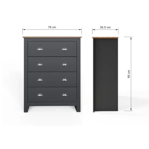 Lancaster 2 Door Wardrobe 3 Piece Bedroom Set