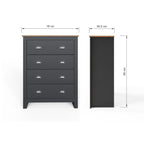 Lancaster 2 Door Wardrobe 3 Piece Bedroom Set