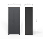 Lancaster 2 Door Wardrobe 3 Piece Bedroom Set