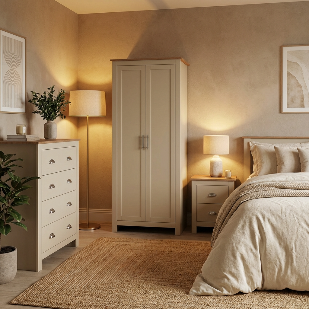 Lancaster 2 Door Wardrobe 3 Piece Bedroom Set