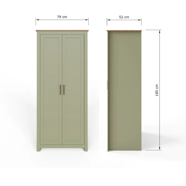 Lancaster 2 Door Wardrobe 3 Piece Bedroom Set