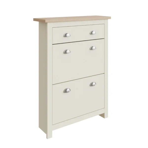Lancaster 2 Door 1 Drawer Shoe Cabinet