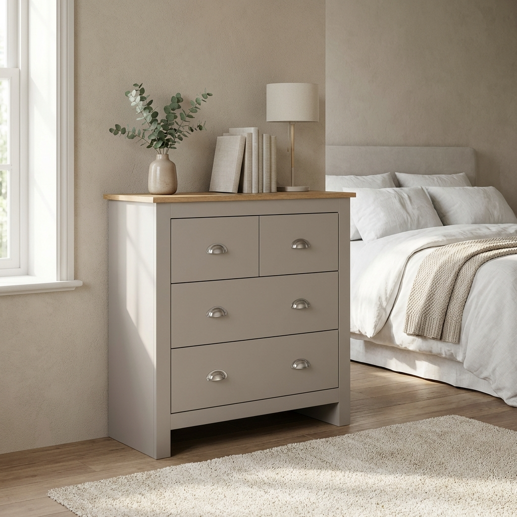 Lancaster 2+2 Drawer Chest of Drawers