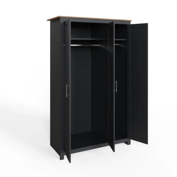 Lancaster 3 Door Wardrobe 4 Piece Bedroom Set