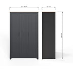 Lancaster 3 Door Wardrobe 4 Piece Bedroom Set