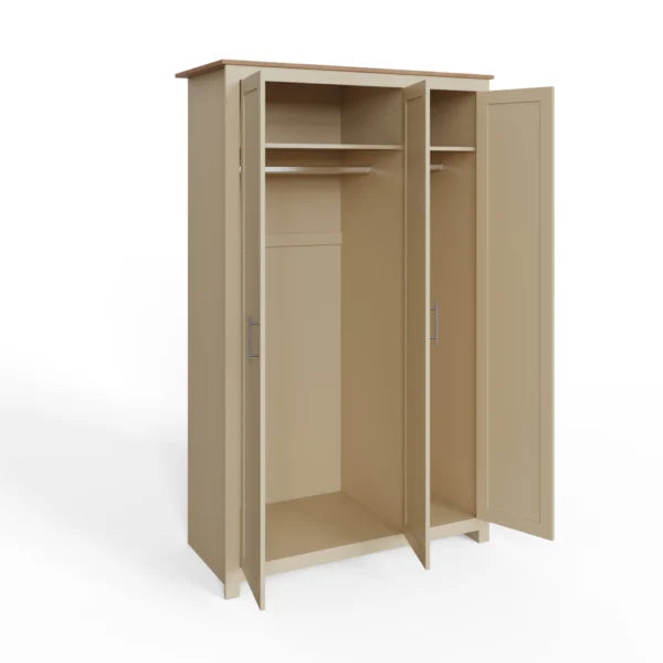 Lancaster 3 Door Wardrobe 4 Piece Bedroom Set