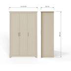 Lancaster 3 Door Wardrobe 4 Piece Bedroom Set