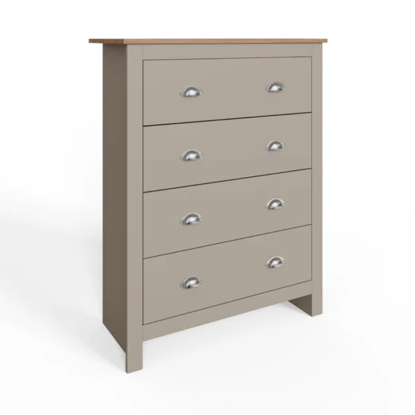 Lancaster 3 Door Wardrobe 4 Piece Bedroom Set