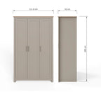 Lancaster 3 Door Wardrobe 4 Piece Bedroom Set