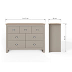 Lancaster 7 Drawer Chest of Drawers
