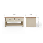 Lancaster 2 Drawer Coffee Table
