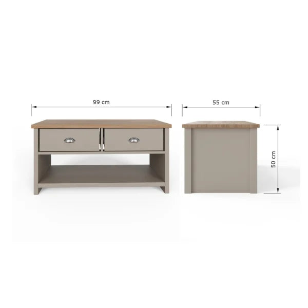 Lancaster 2 Drawer Coffee Table
