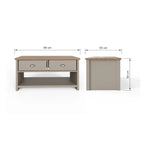 Lancaster 2 Drawer Coffee Table