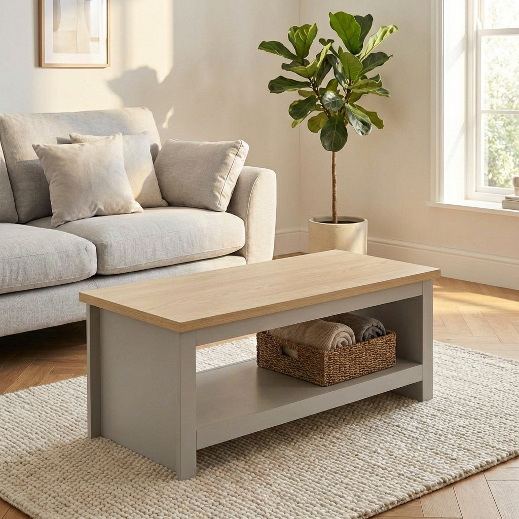 Lancaster Coffee Table with Shelf