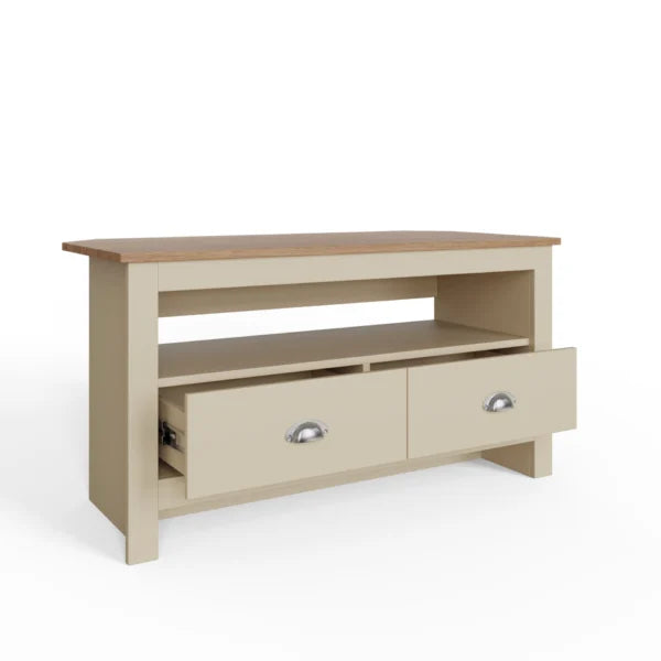 Lancaster 2 Drawer Corner TV Unit