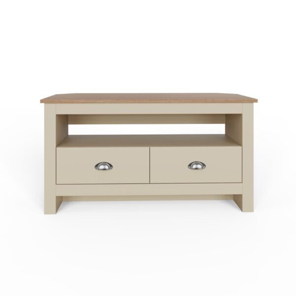 Lancaster 2 Drawer Corner TV Unit