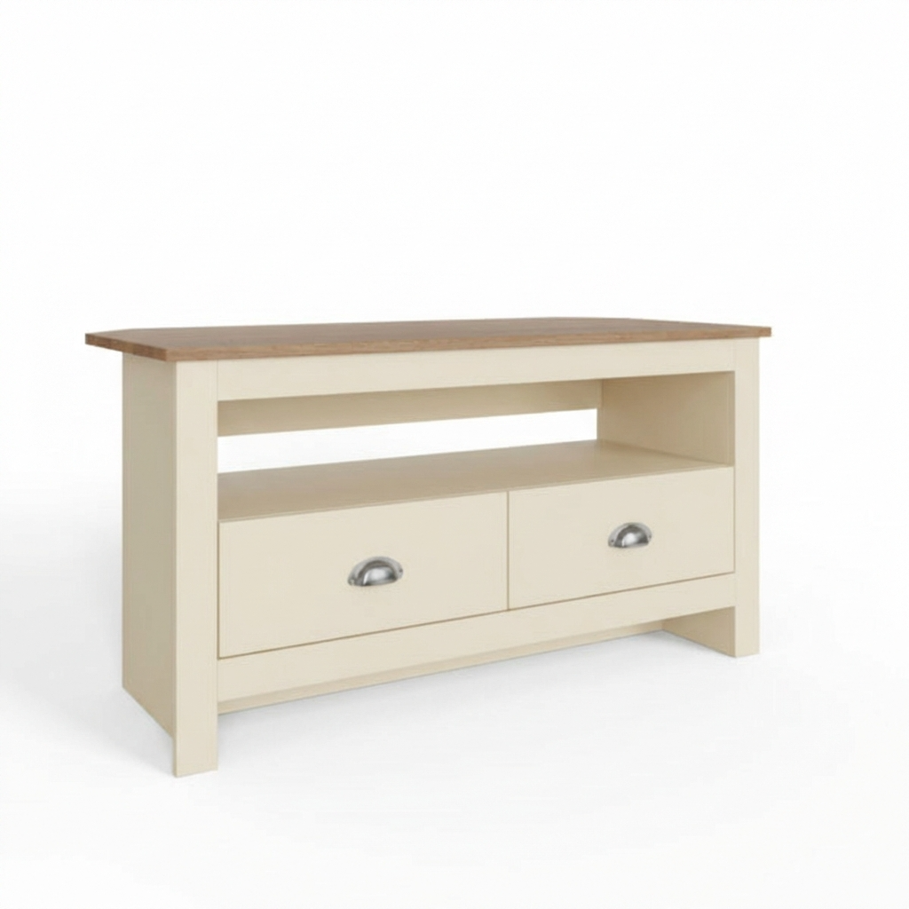 Lancaster 2 Drawer Corner TV Unit
