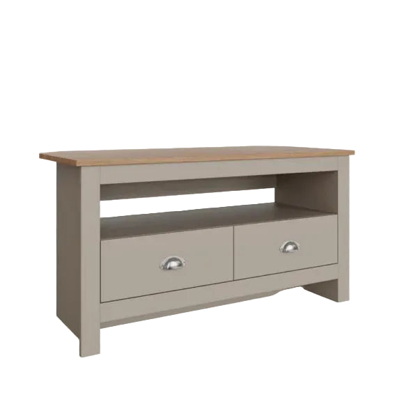 Lancaster 2 Drawer Corner TV Unit